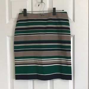 Talbots stripe pencil skirt size 6p